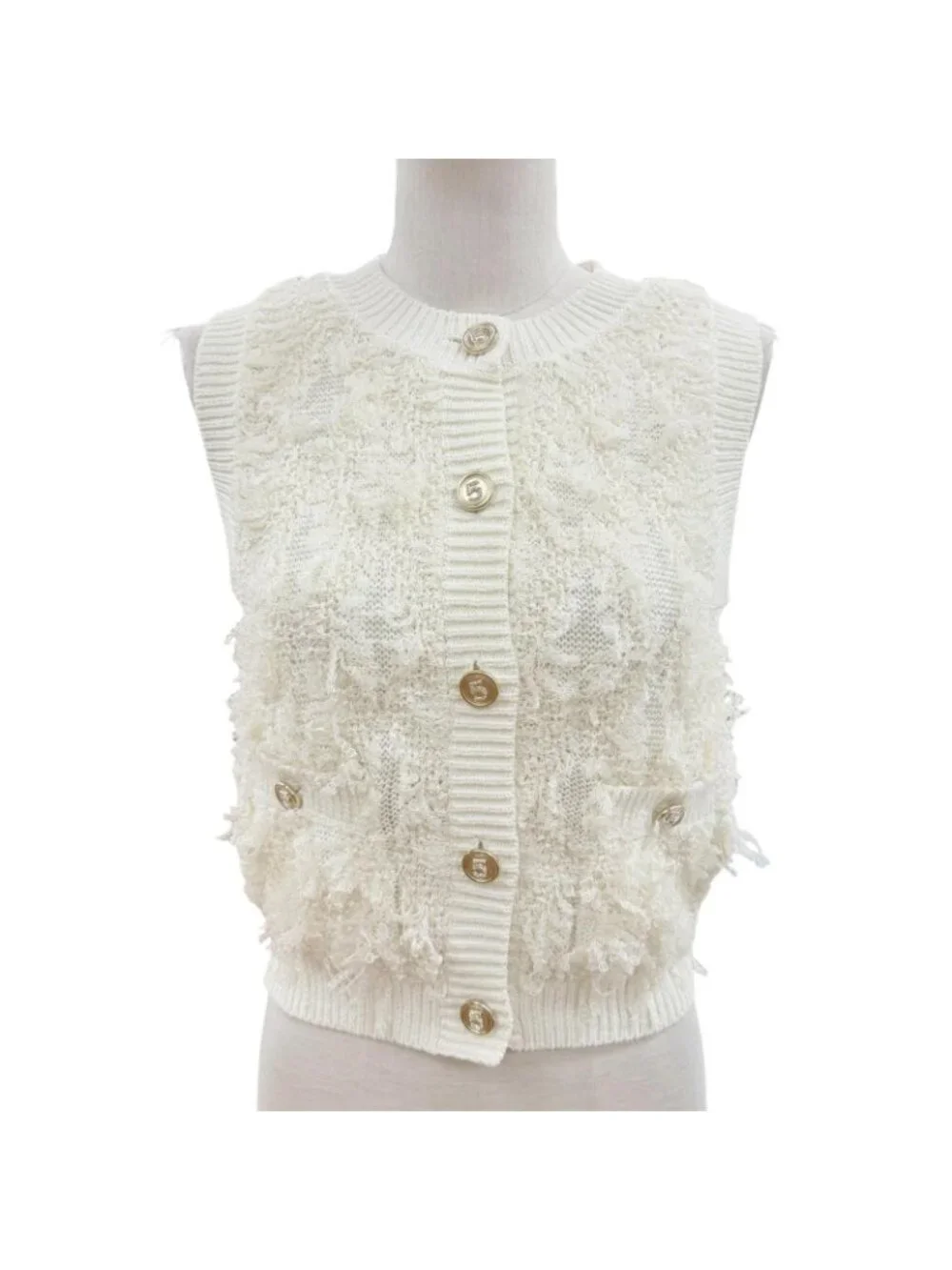 Chanel 5 Button Runway Look Virginie Viard Era Set 36/36/38